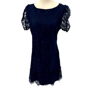 NWT BB Dakota Steve Madden Junior’s Navy Fast Lace Environment Mini Dress Size 8